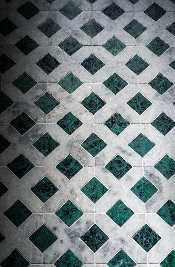 Himalayan Crystalline Jade Marble Mosaic