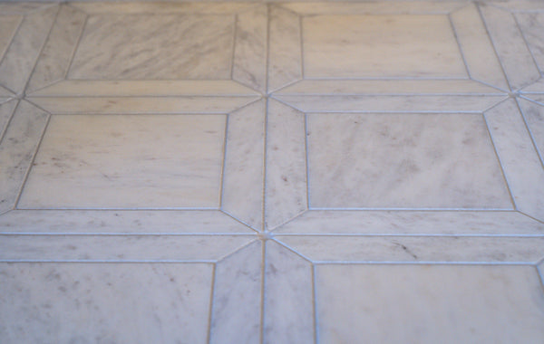 Himalayan Tushar White Marble Mosaic Tile
